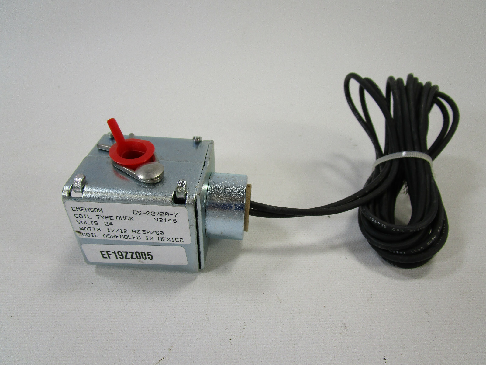 Emerson EF19ZZ005 24V Solenoid Coil AHCX V2145 GS-02720-7 17 Emerson EF19ZZ005 24V Solenoid Coil AHCX V2145 GS-02720-7 17