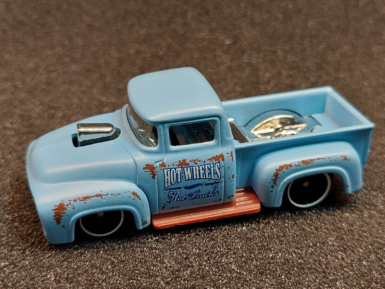 2008 Hot Wheels Custom '56 Ford Truck Blue DTX35 Diecast Toy
