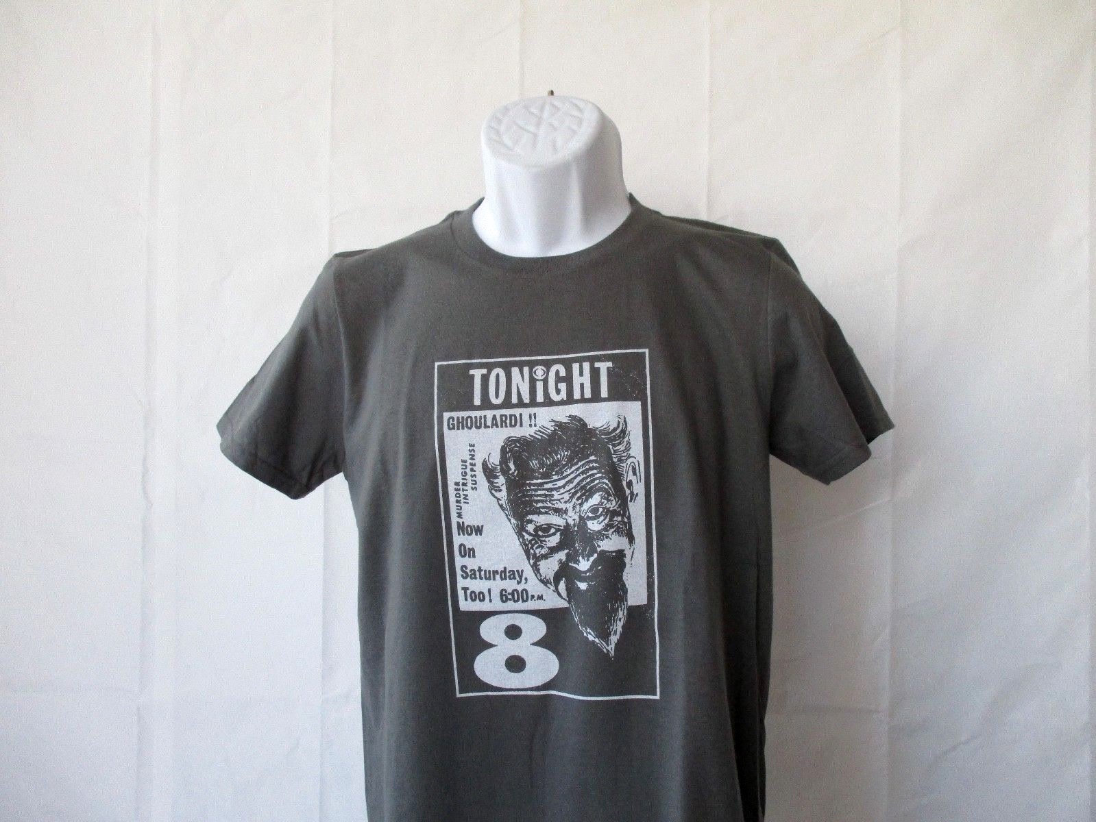 Ghoulardi in Cleveland Saturdays at 6:00 TV Dk Gray T Shirt