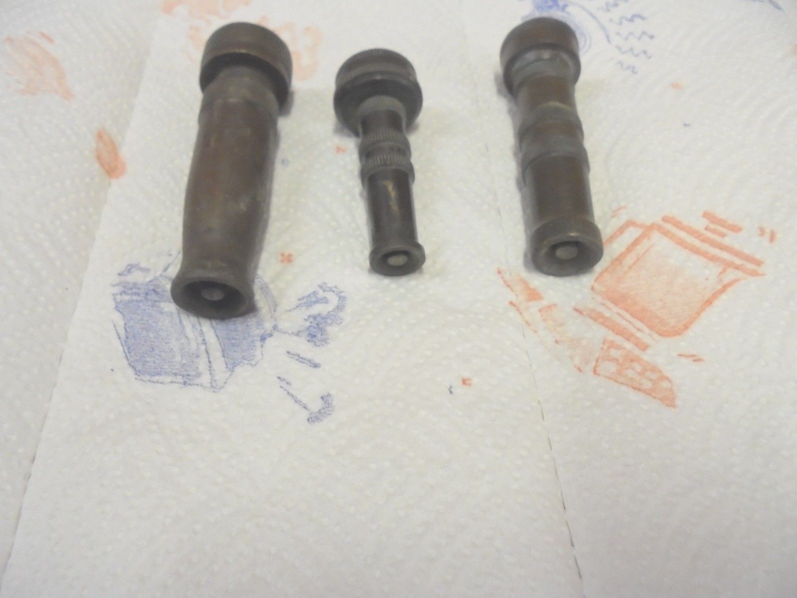 3 brass garden hose water nozzles tru - test craftsman adjustable flow