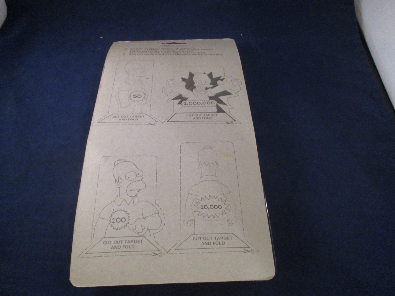The Simpsons Bart Simpson Target Game Retro Simpsons Toy NEW 1990 Homer Simpson