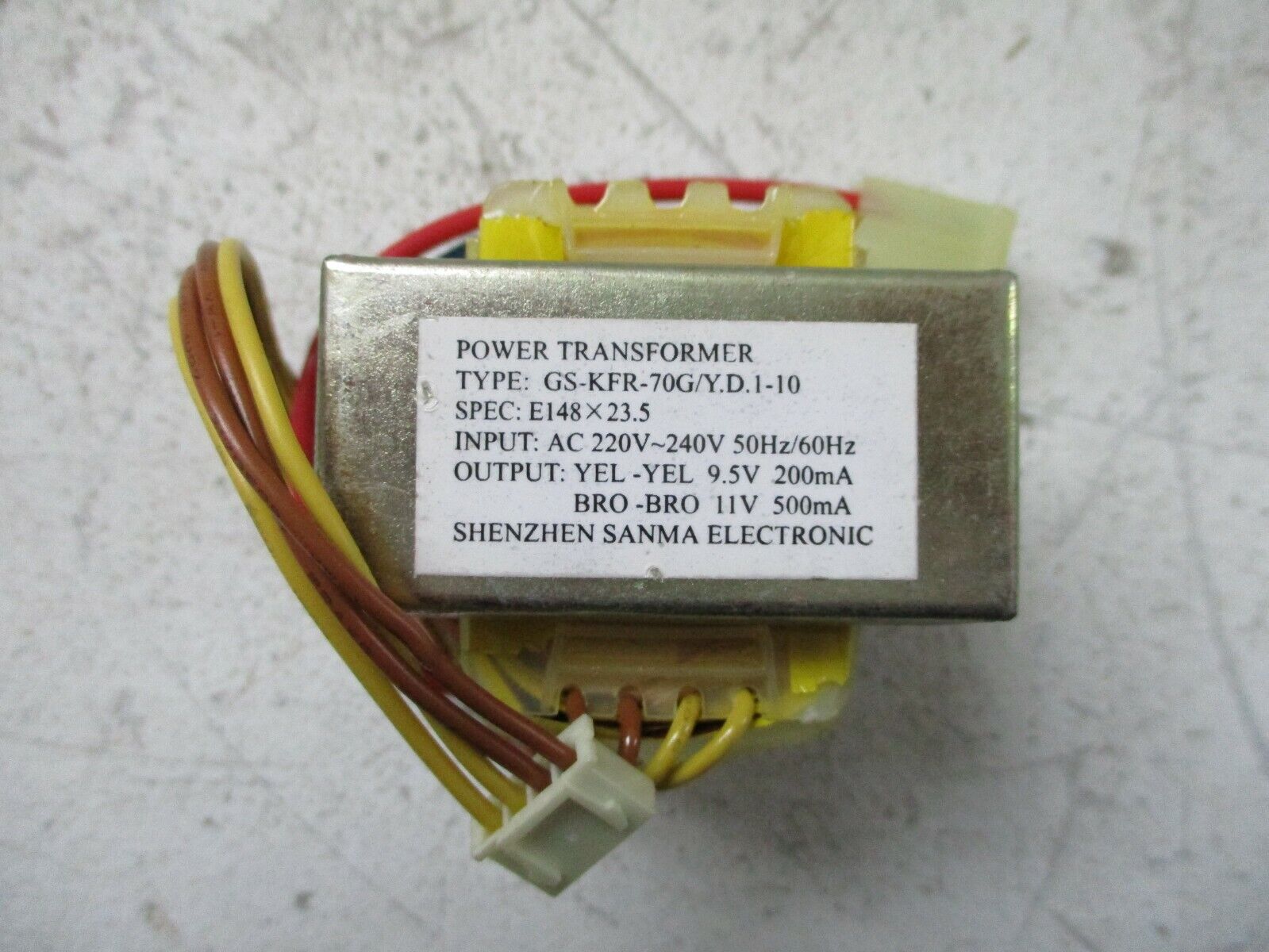 NEW SHUNDE ZHANLIANG GS-KFR-70G/Y.D.1-10 POWER TRANSFORMER NEW SHUNDE ZHANLIANG GS-KFR-70G/Y.D.1-10 POWER TRANSFORMER