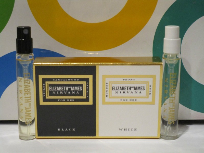 ELIZABETH JAMES ~ NIRVANA FOR HER BLACK & WHITE PARFUM