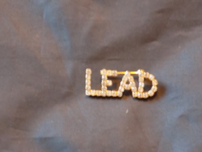 Lead Music Sing Clear Rhinestone Crystal Jewelry Pin Brooch NEW!