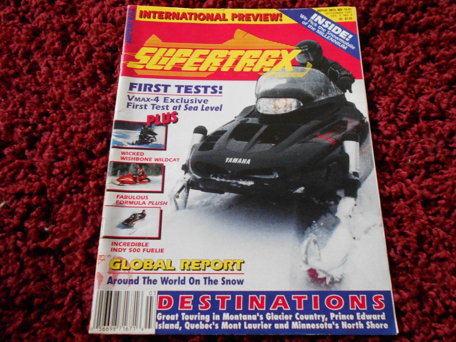 Vintage Supertrax Snowmobile MAGAZINE race 1992 Ski-Doo Formula Mach I 1 Plus