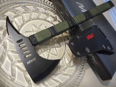 mtech od green military hawk throwing axe/ax hatchet knife 5mm