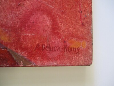 Modernist Painting Women City Urban Musician Cafe Expressionism Cubism Listed