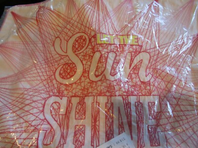 Pottery Barn Teen Embroidered Let the Sun Shine Pillow cover 18 New w tag