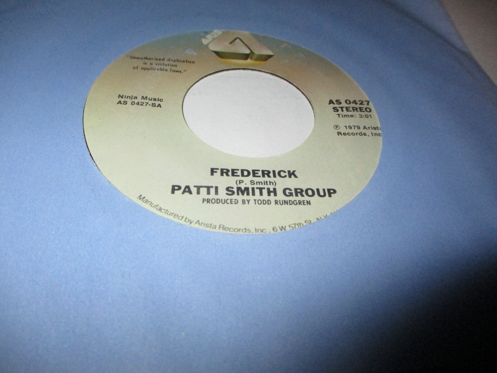1979 PATTI SMITH GROUP Frederick + Live US 7