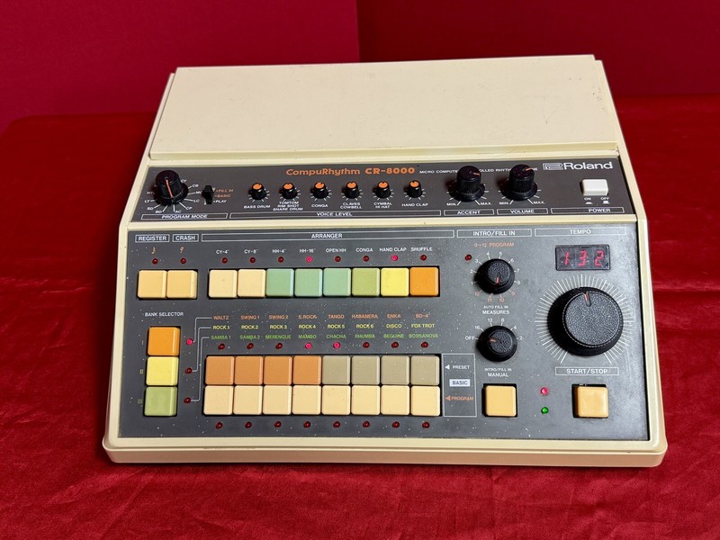 Vintage Roland CompuRhythm CR-8000 Analog Drum Machine