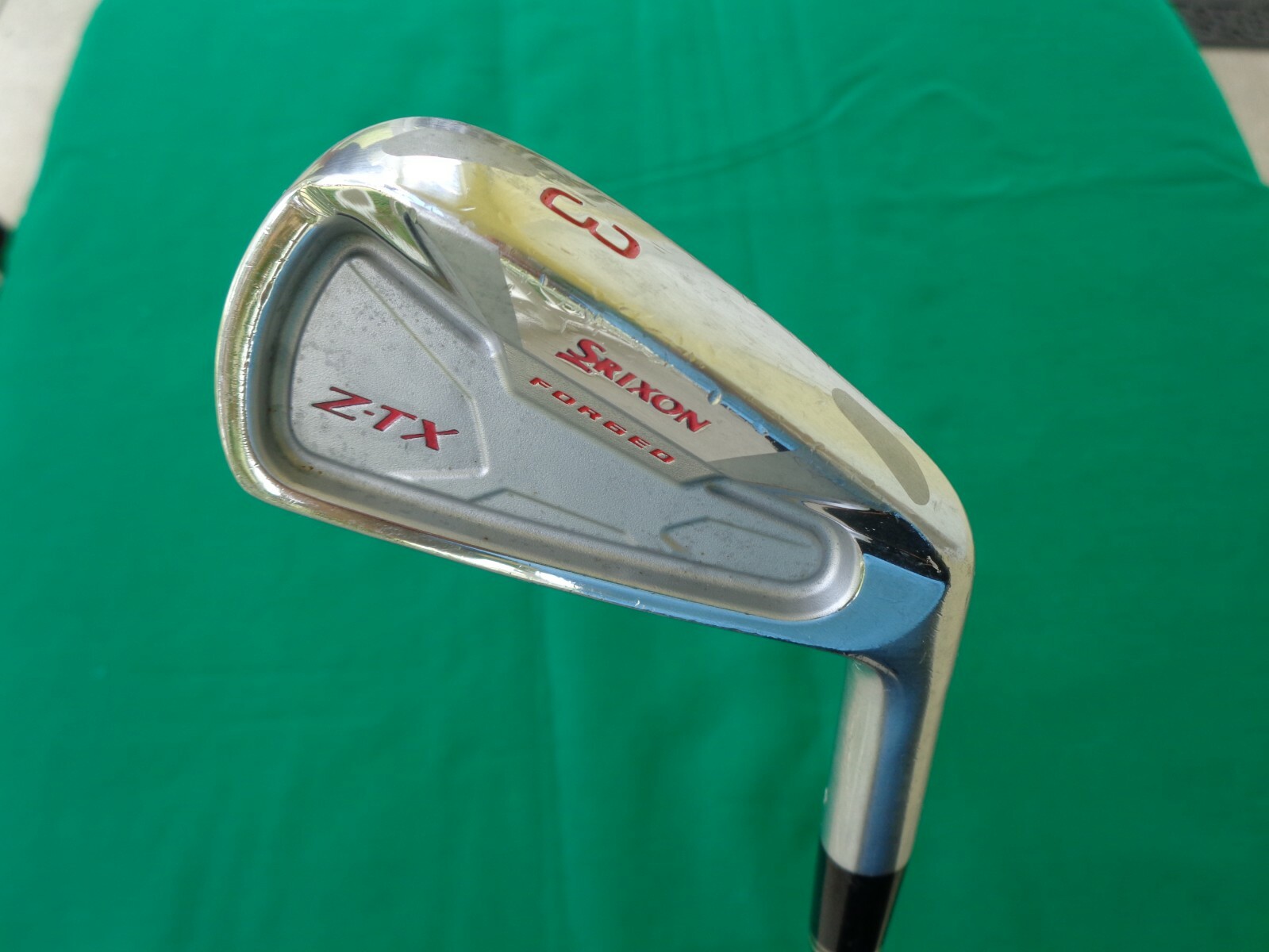 Srixon ZTX Forged 9 Iron True Temper Stiff Flex Steel Shaft Golf Pride Grip Srixon ZTX Forged 9 Iron True Temper Stiff Flex Steel Shaft Golf Pride Grip