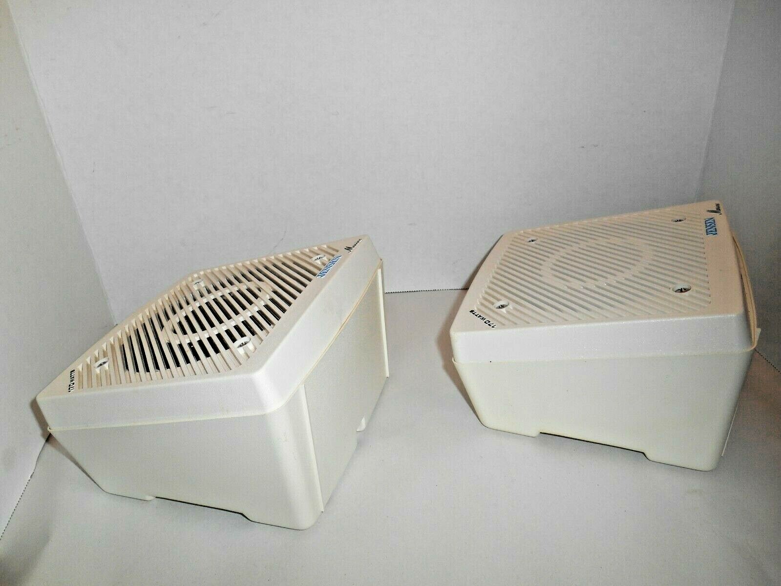 2 JENSEN 170 WATTS MARINE COAX SPEAKERS w/ ENCLOSURE JM1610 Outdoor Use Portable