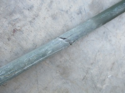 4.5' Short Antenna, Spring Base VSQ, *Damaged*, for HMMWV M998 or Mil Vehicle