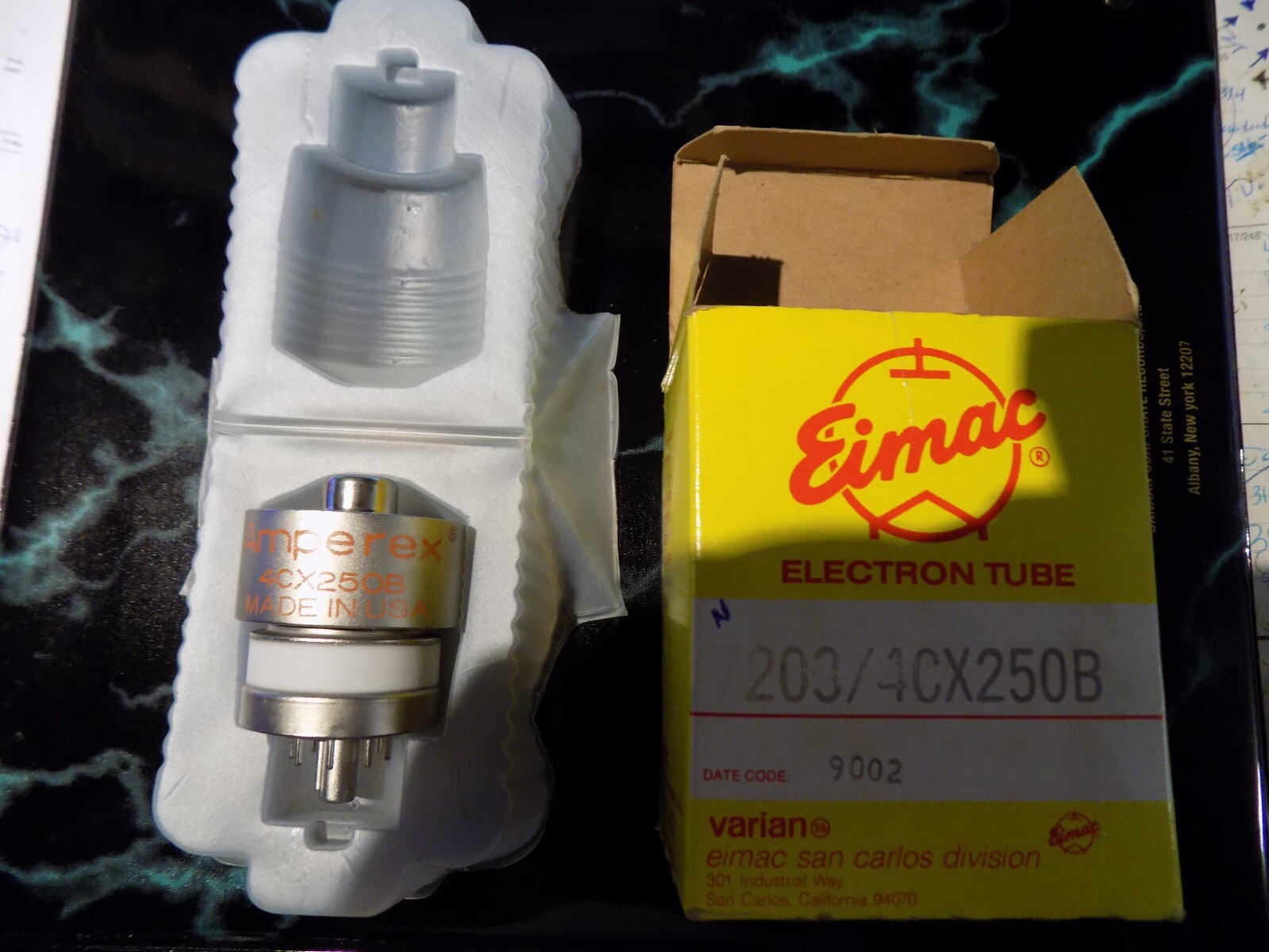 その他 7203/4CX250B Eimac 1) Eimac 4CX250B 7203 Transmitting Vacuum Tube Ham Amplifier