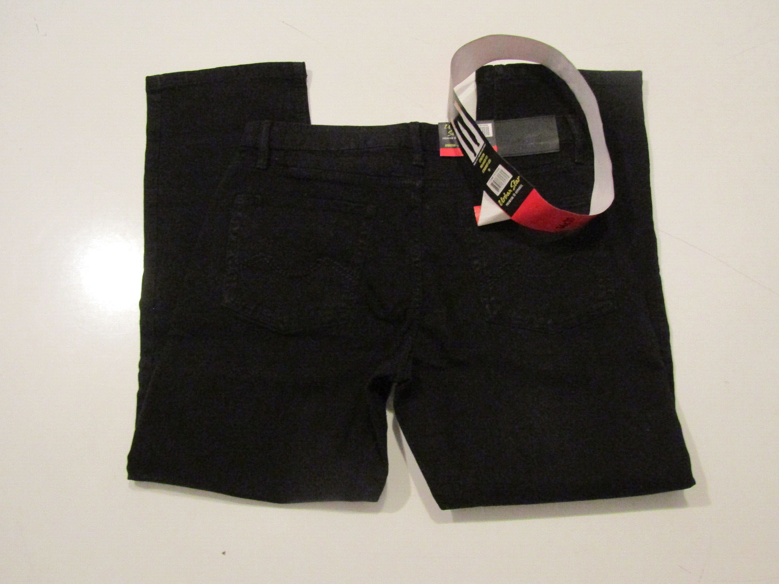 URBAN STAR Straight Leg Relaxed Fit  Black Jeans Sz 38 W 32 L NWT Mens