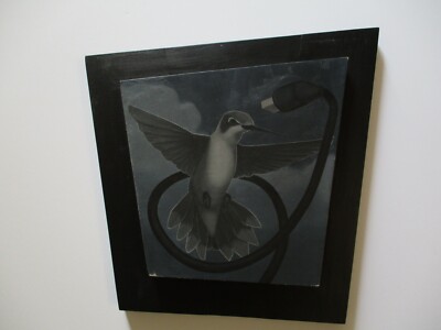 MODERNIST  SURREAL BIRD PAINTING TECHNOLOGY SURREALISM MODERNISM REALISM SEUBERT