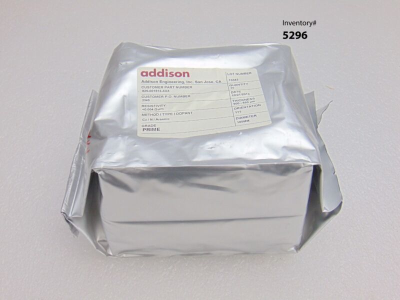 Addison 925-001513-XXX Wafer 100mm, 25-Piece*new surplus