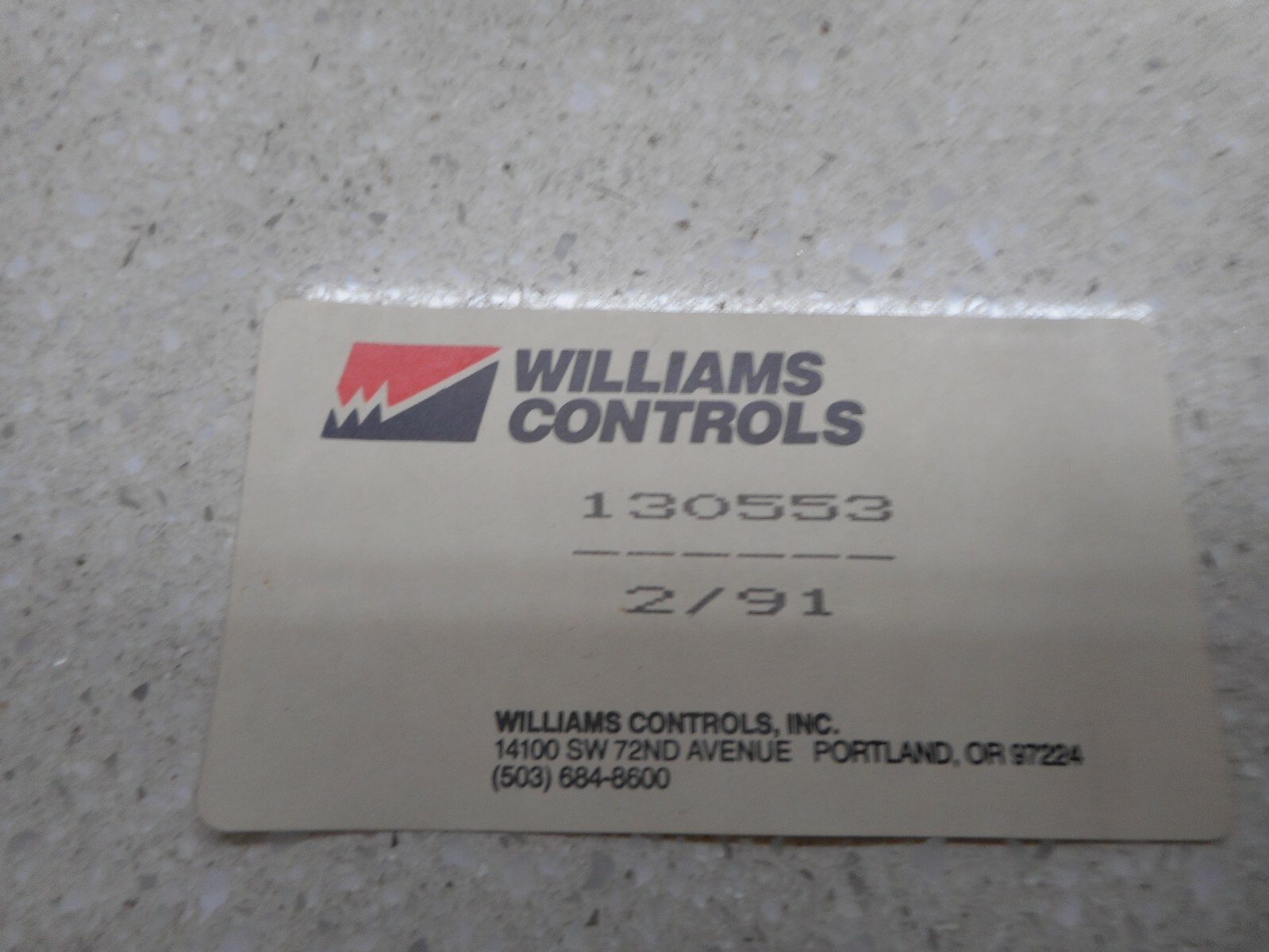Williams Controls Universal Treadle Pin Replacement Kit