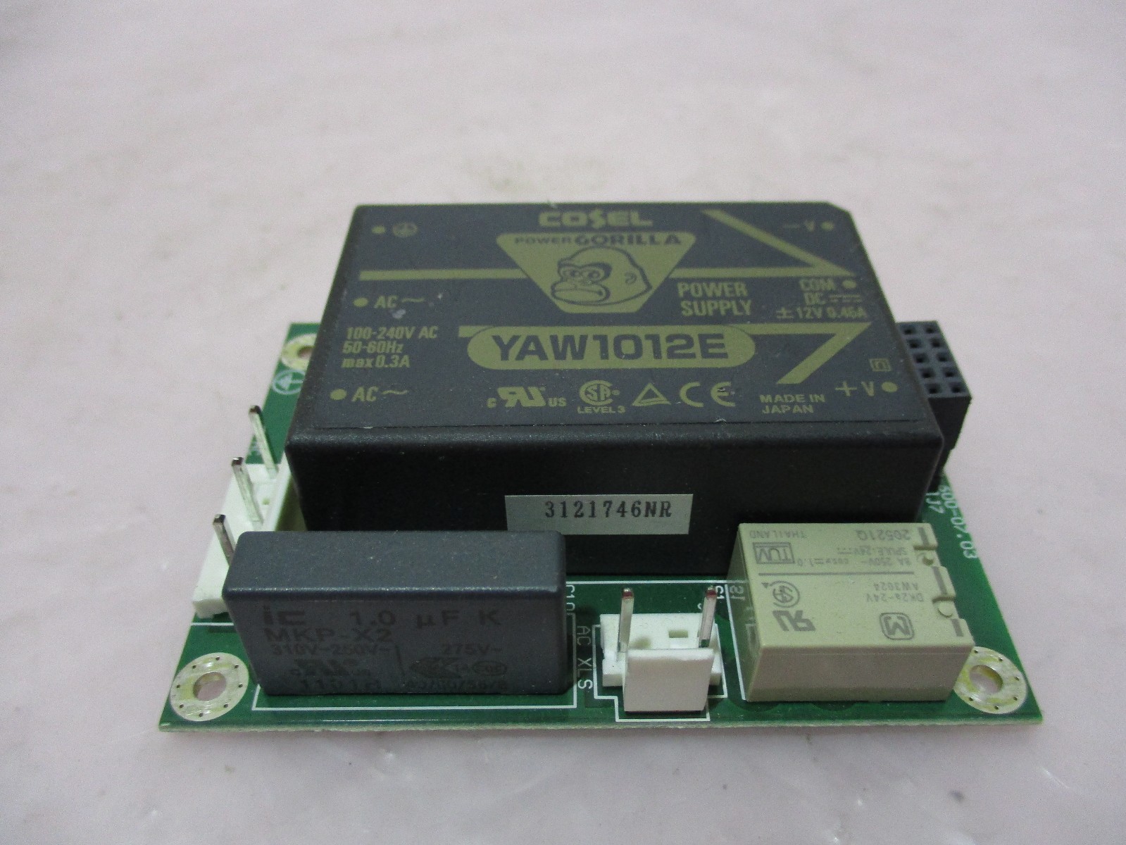 J.A. Woollam SSB-600.07.03 PCB Board W/ Cosel YAW1012E Power Supply, 420570