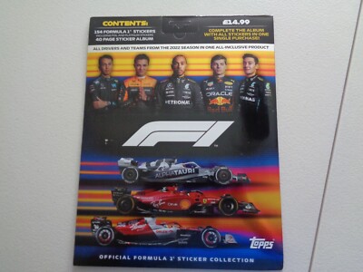 Formula 1 Sticker collection 2022 Season.Topps Official NEW Sealed