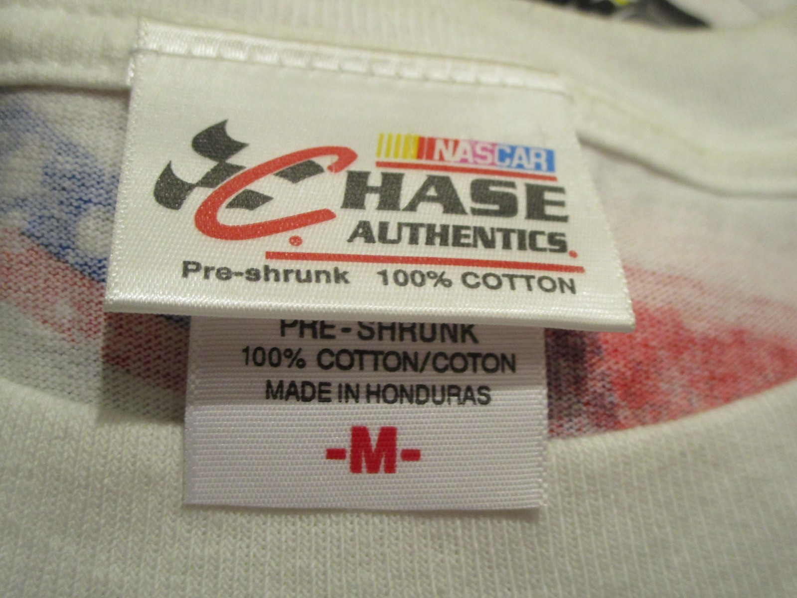 DOUBLE SIDED ALL OVER Chase Authentics Tony Stewart NASCAR Racing T-Shirt Medium