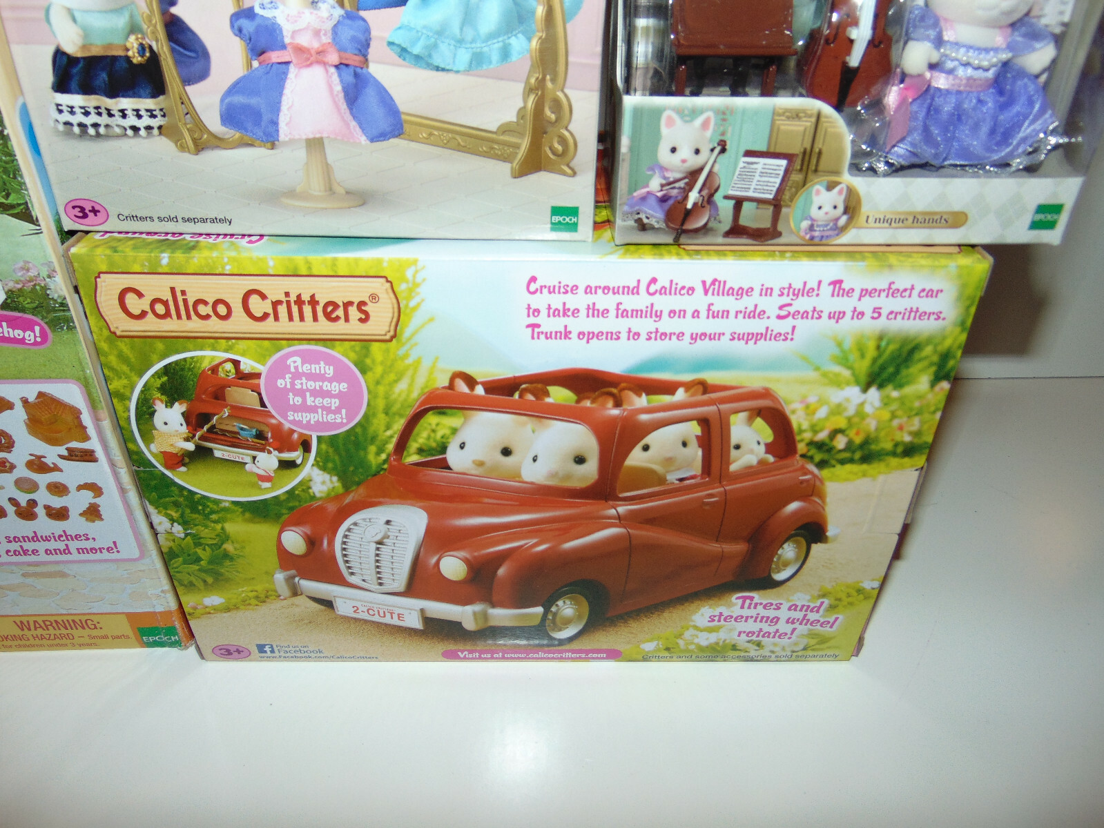 Calico Critters Bakery/Family/Cruiser/Light/Tea/Cello/Boutique HOUSE LOT * NEW *