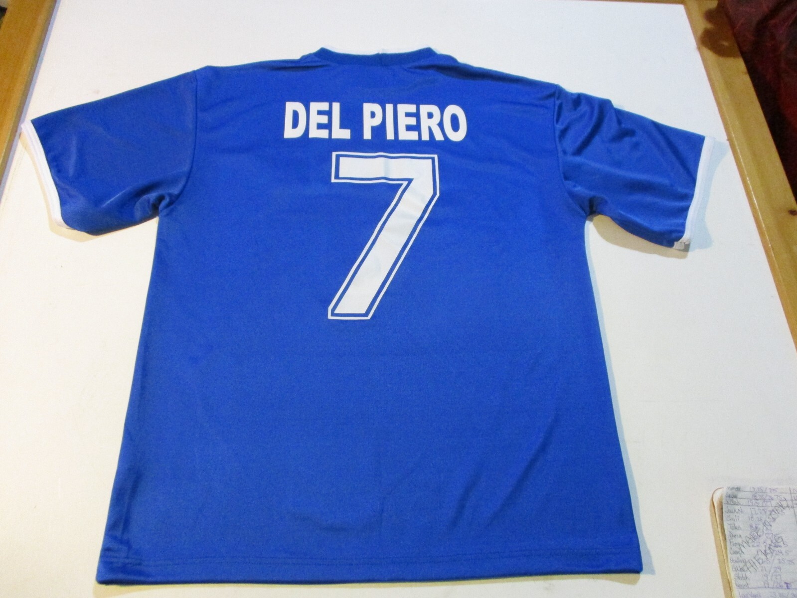 ITALY ITALIA NATIONAL FOOTBALL TEAM DEL PIERO #7 VINTAGE