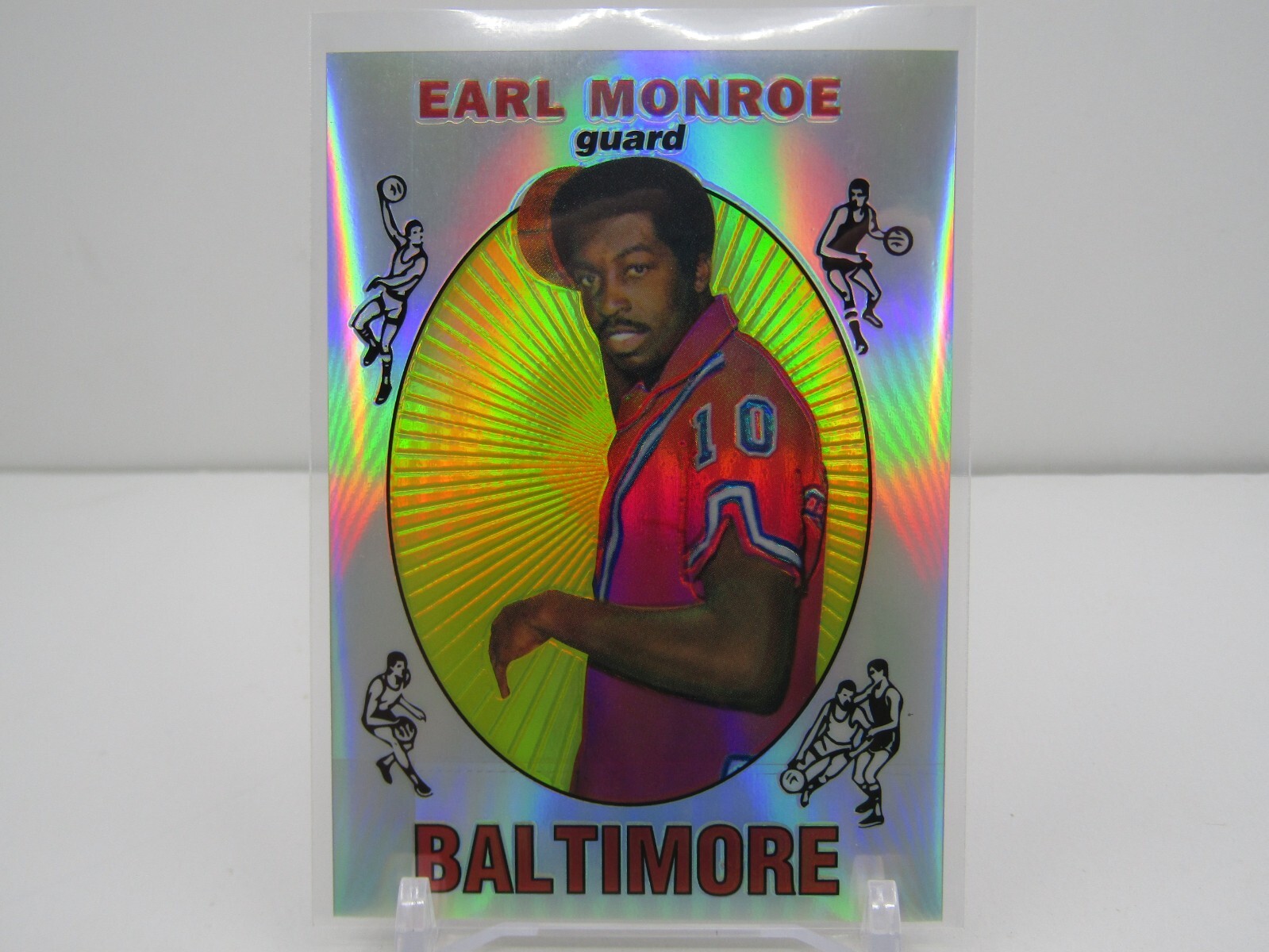 EARL MONROE 1996-97 TOPPS FINEST REFRACTOR REPRINT! #31 OF
