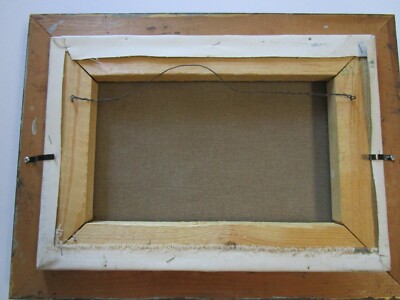  Loew PAINTING ORIGINAL WPA ARTIST URBAN MODERNIST NIGHT EXPRESSIONISM NOCTURN