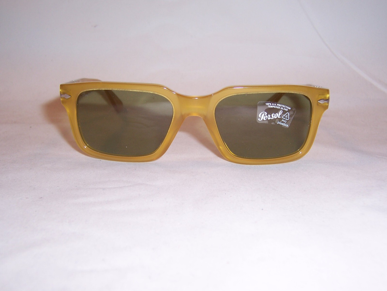 Pre-owned Persol Sunglasses Po 3272/s 204/4e Miele/green 53mm Authentic