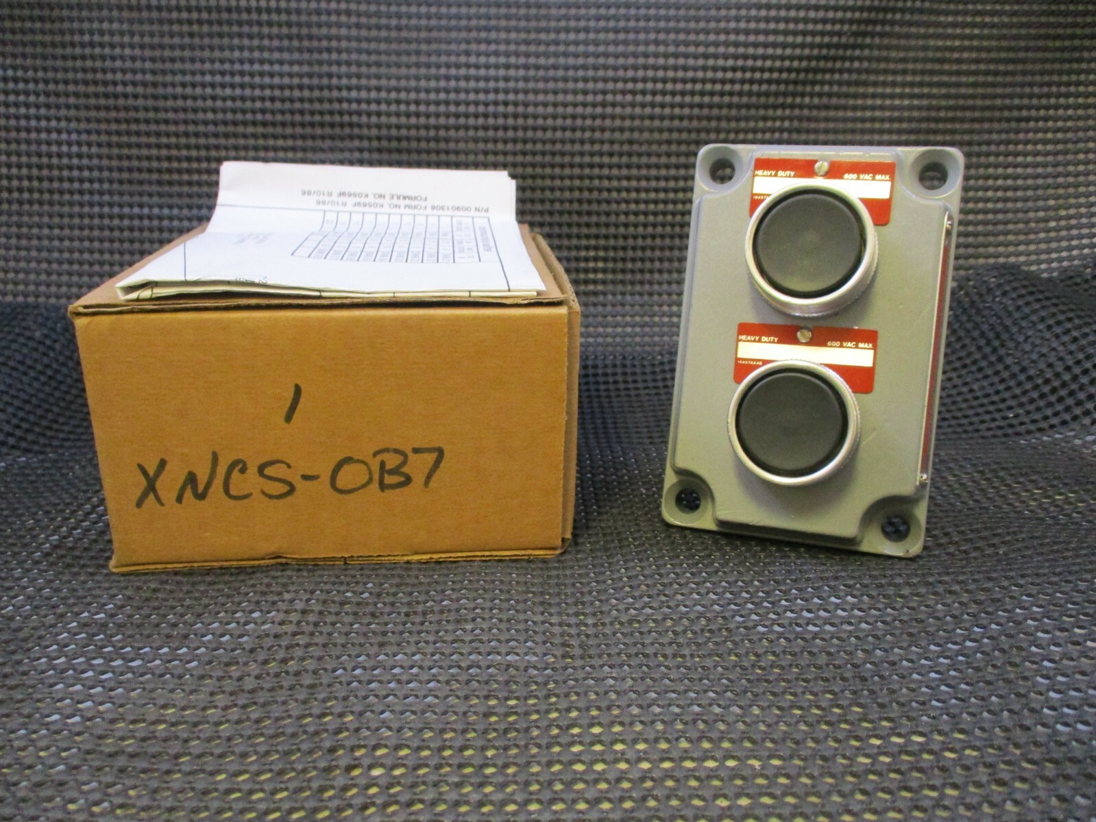 ●NUBIAN CARTEL KILLARK XNCS-0B7 DOUBLE BLACK PUSHBUTTON COVER | eBay