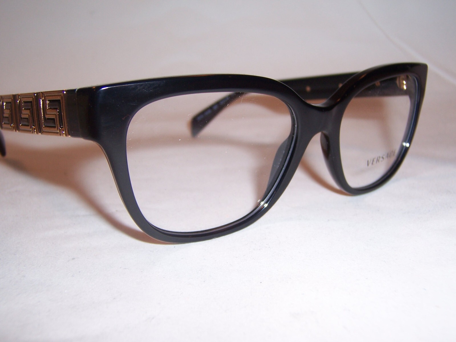 VERSACE キャットアイフレームメガネ VE3338 GB1 NEW VERSACE EYEGLASSES VE3338 GB1 BLACK 54mm AUTHENTIC 3338