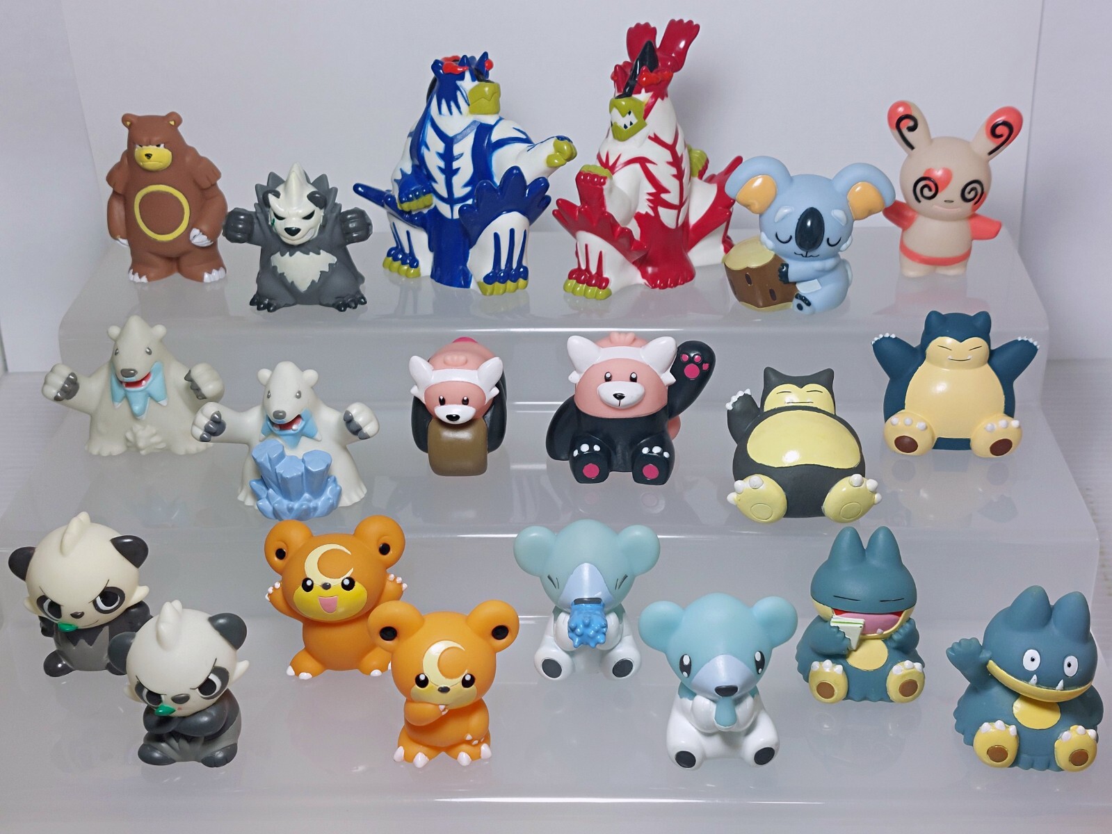 Bear Pokemon Kids Figure Set Bandai Snorlax Ursaring Spinda
