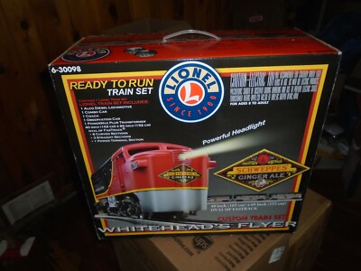RARE Lionel #30098 Whitehead Flyer Schweppes Ginger Ale Passenger Set