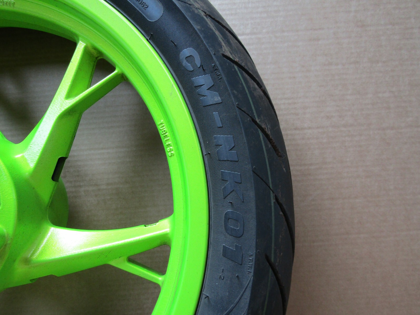 Benelli BN 125 2021 3,932 miles rear wheel with tyre (13085