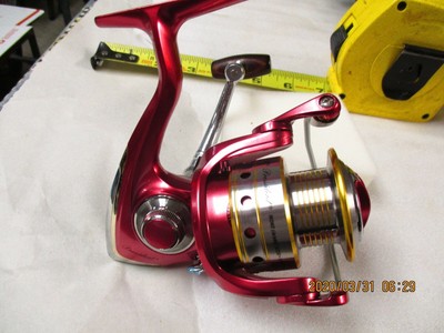 pink fishing reel