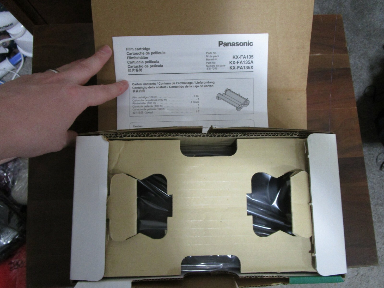 New Genunie Panasonic KX-FA135 Genuine Panasonic Film Cartridge