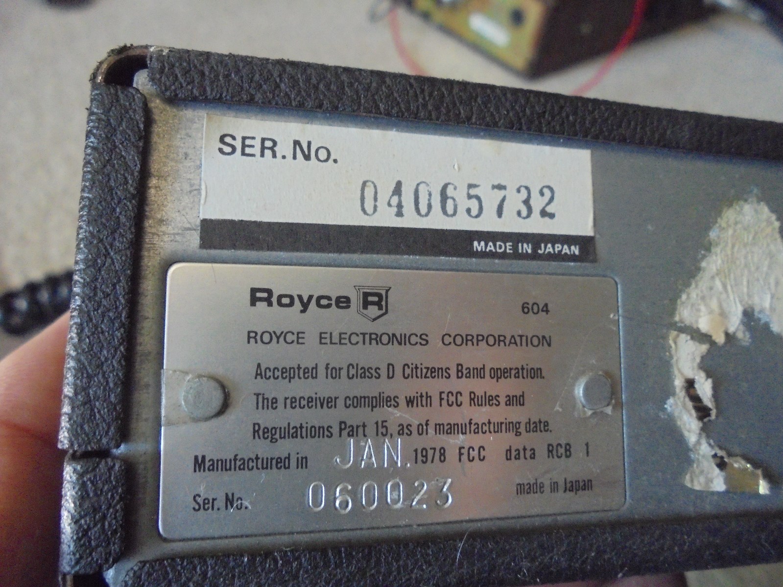 Vintage  Royce 604 CB Radio