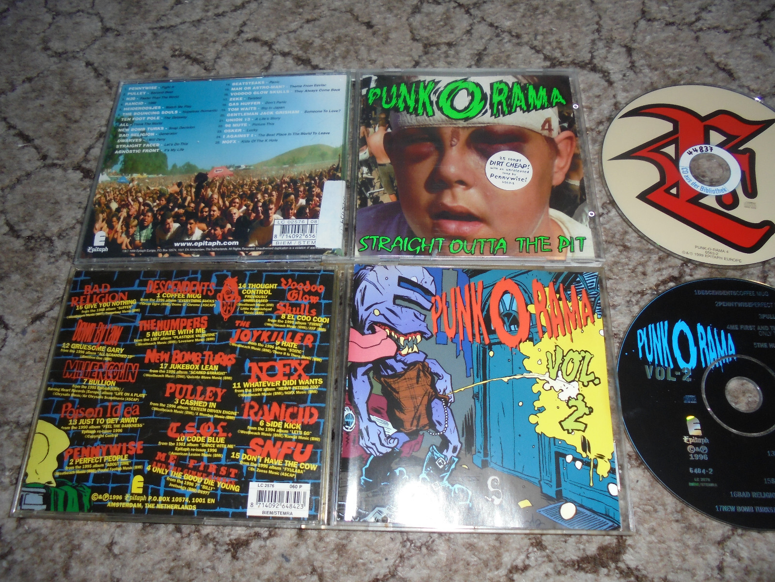 2x CD Punk O Rama Vol. 2 & 4 40.Tracks Bad Religion NOFX 2x CD Punk O Rama Vol. 2 & 4 40.Tracks Bad Religion NOFX
