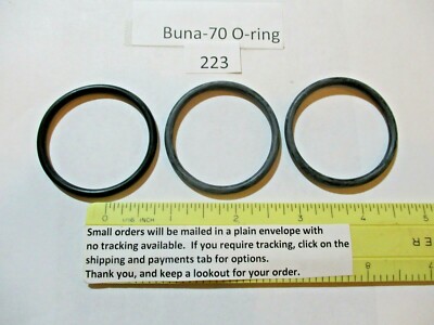 223 O-ring 1-5/8" ID x 1-7/8" OD x 1/8" thick. Buna-70.   Quan 3.