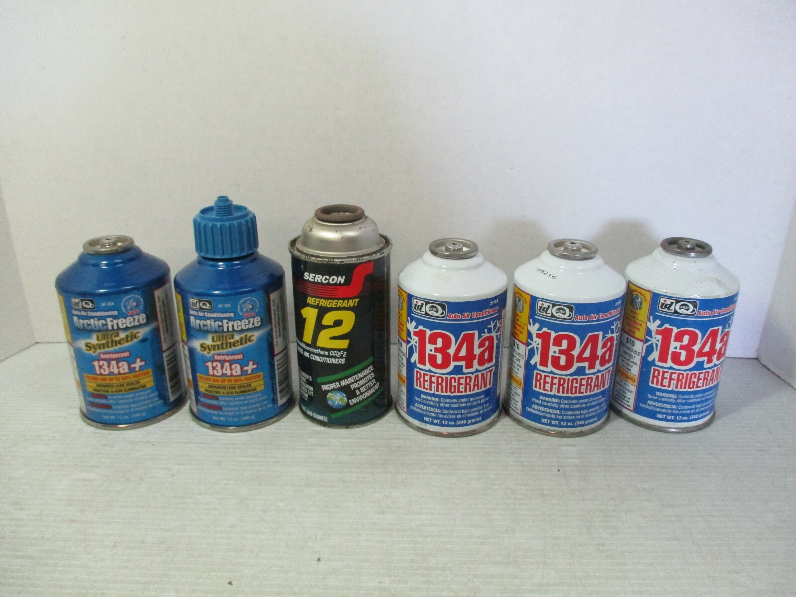 6 Cans Auto Air Conditioner Refrigerant Arctic Freeze/id Quest 134a