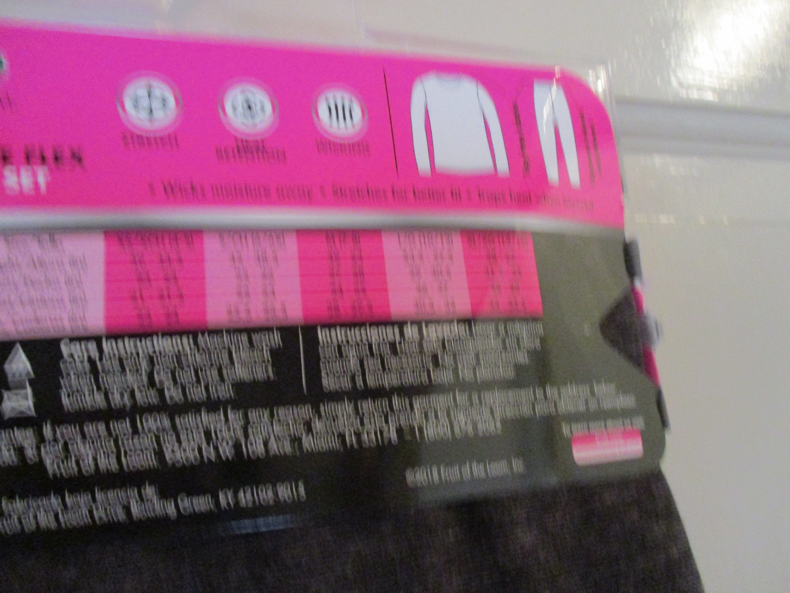 GIRLS PERFORMANCE FLEX BASELAYER SET SIZE XL 14-16