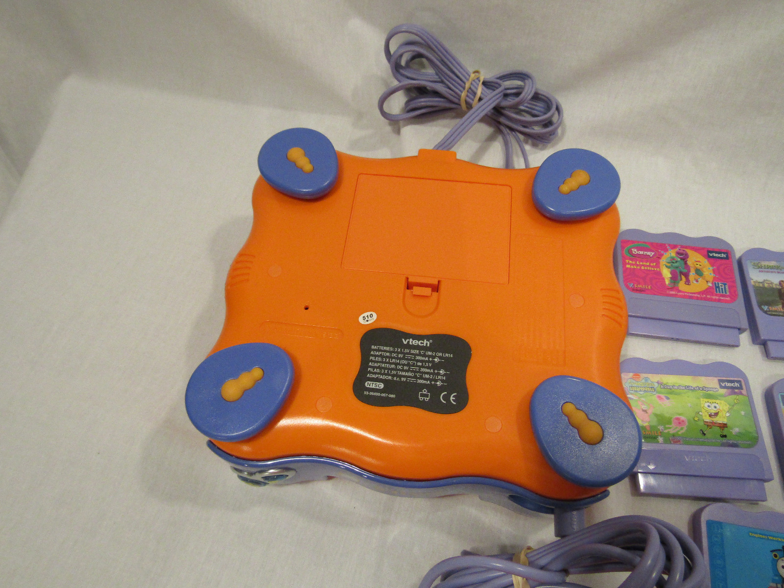 V Tech V Smile TV Learning System Console, 1 Controller, 8 Game Lot!