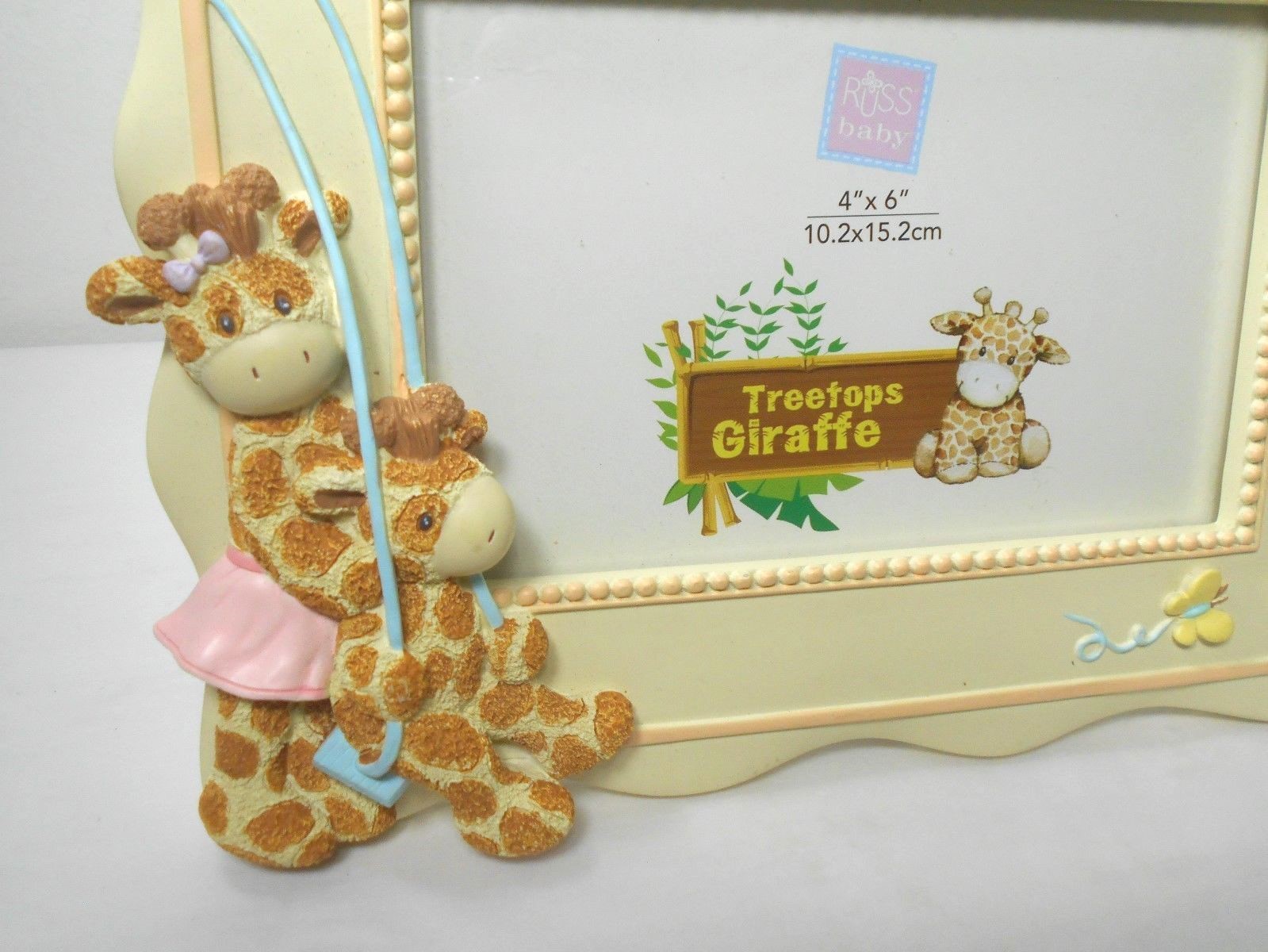 Russ Baby Treetops Giraffe Me and My Big Sister Picture Frame 4
