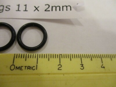 11mm ID x 15mm OD x 2mm thick O-ring.  Buna-70.   Quan 5.