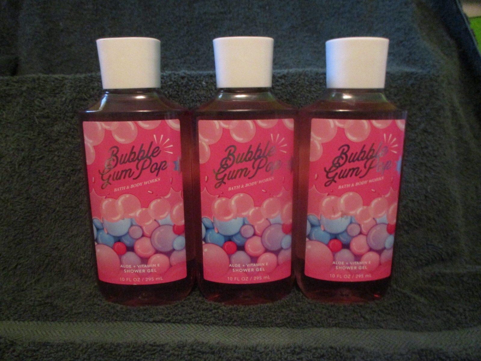 Bath & Body Works Bubble Gum Pop 3 Body Wash 10 oz 3 lot