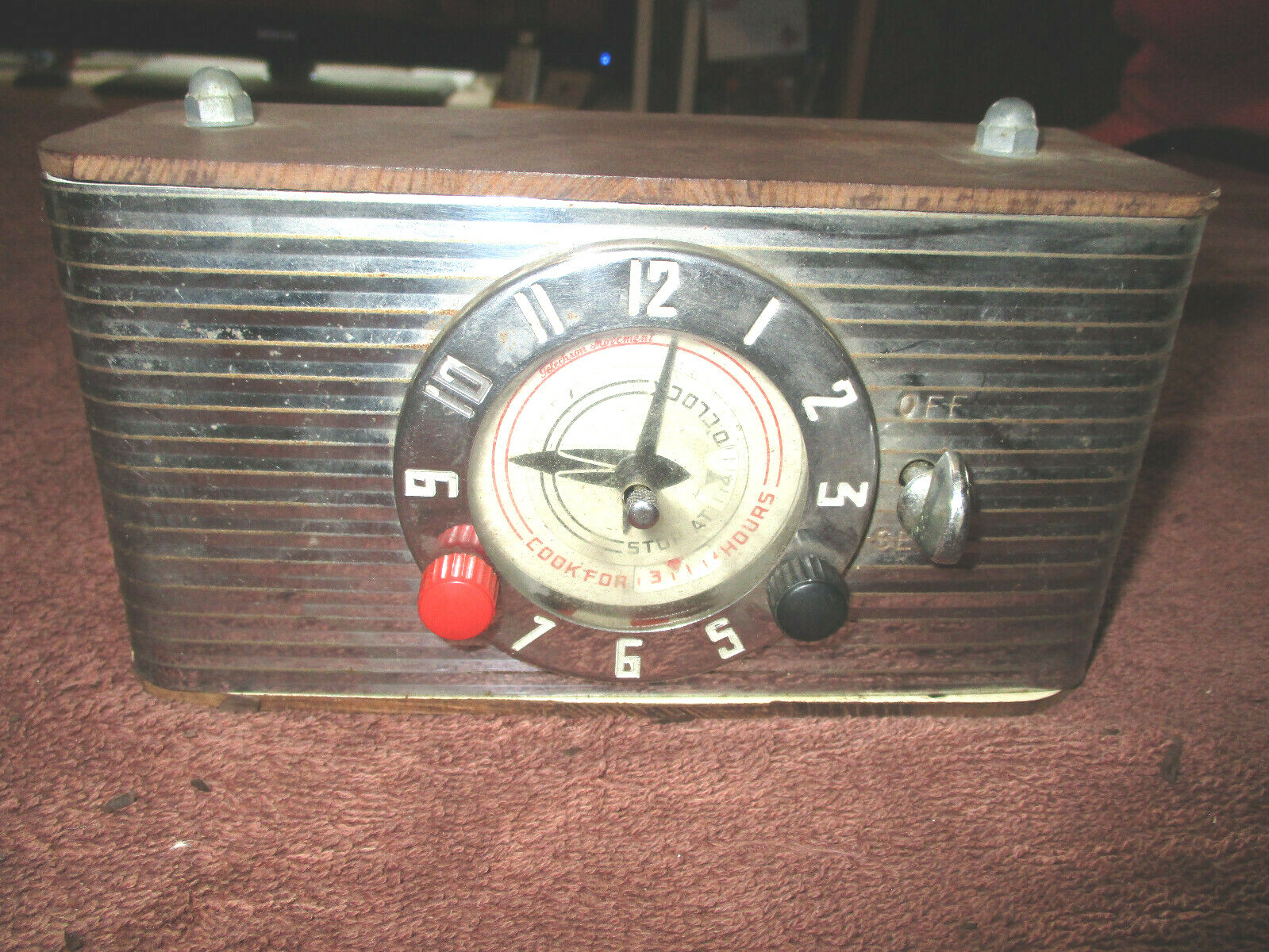 Vintage Telechron Clock / Timer for The Stove with Appliance PlugのeBay