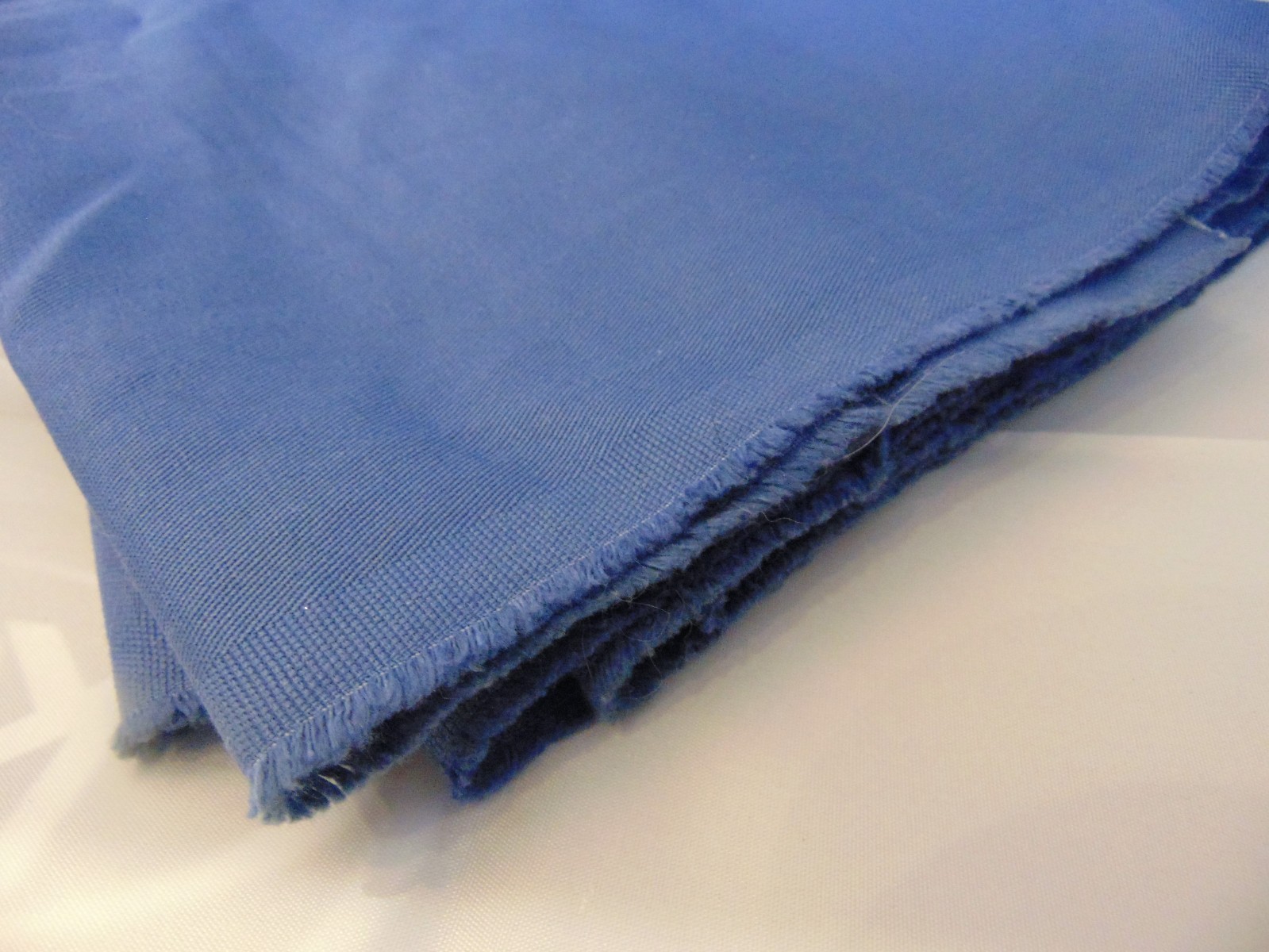 VTG Heavy Duty Commercial Grade Upholstery Fabric Solid Blue Denim Cotton 7.7yds