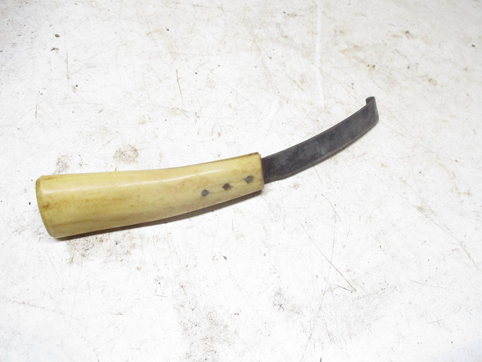 Old Bone Handled Horse Hoof Cleaner Knife marked IXL George Wost