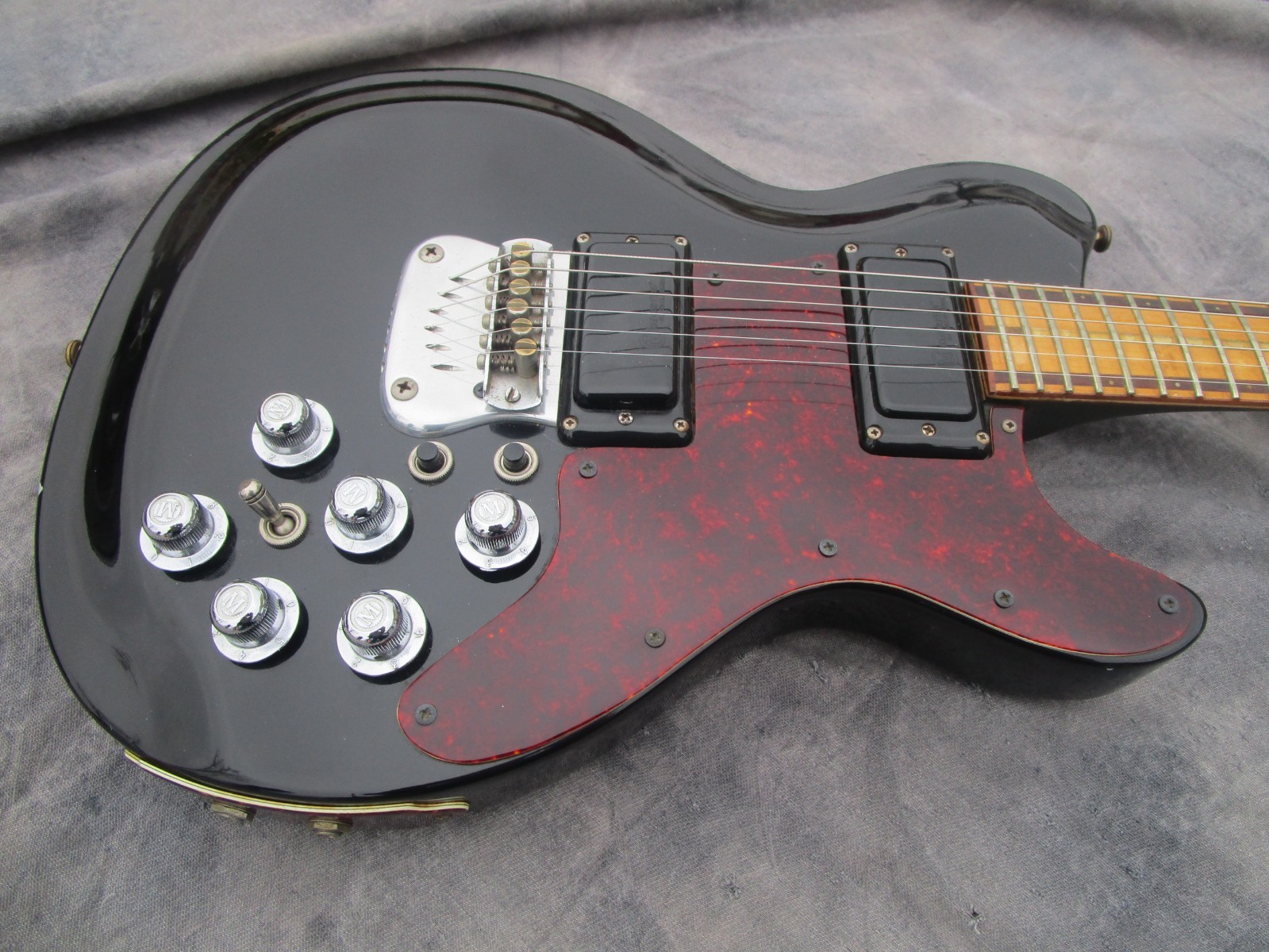 MOSRITE BRASS RAIL 1976 #007 of 100 made BICENTENNIAL model RARE! very CLEAN!